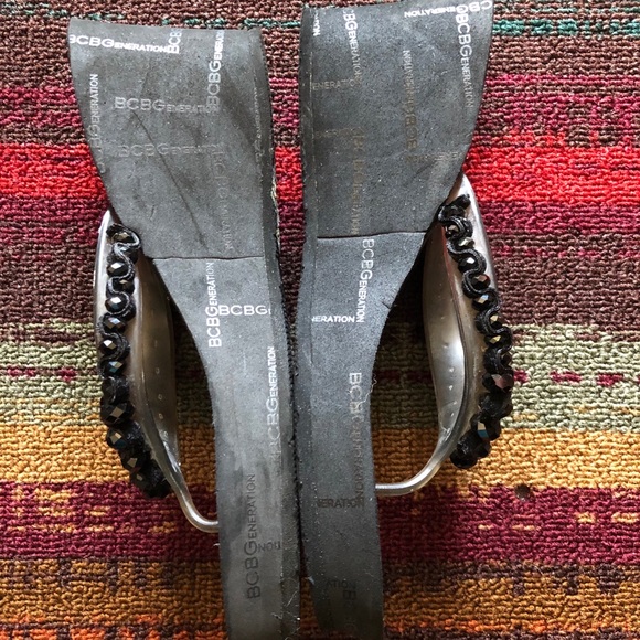 BCBGeneration Embellished Platform flip flops, 9 - Picture 4 of 7